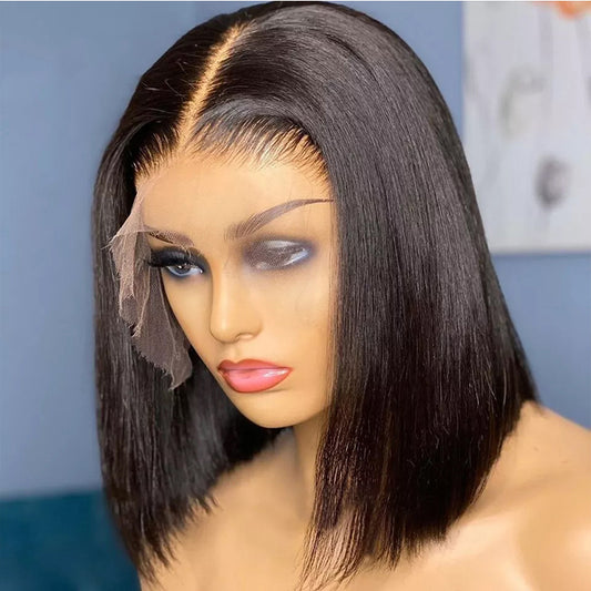 13x4 Lace Frontal Bob Straight Wig  Human Hair